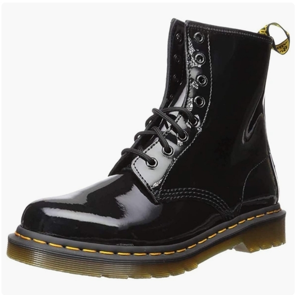 NIB Martens 1460 Black Patent Leather Combat Boot Women's Size